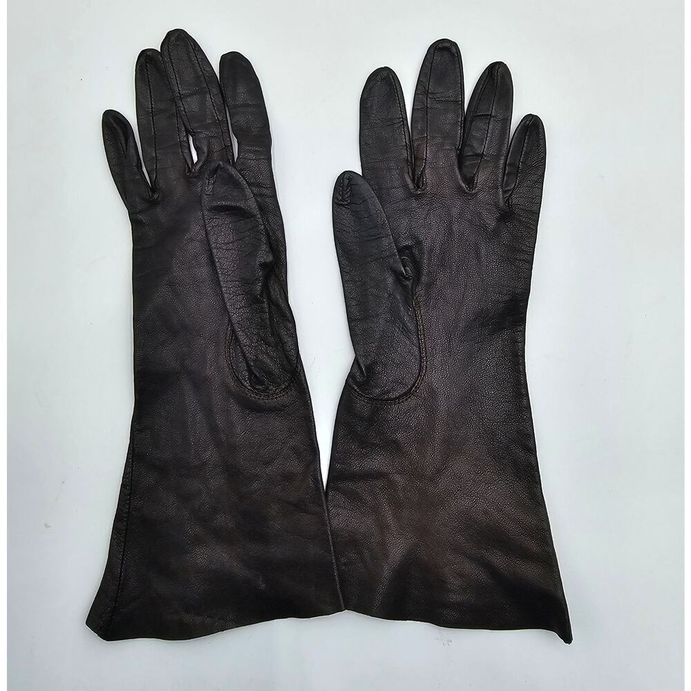 6 Pairs of Vintage Women's Gloves - Leather/Fabric Size 6/6.5/M - Picture 6 of 13